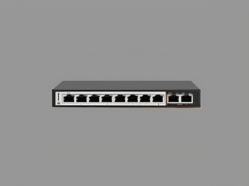 8 Port POE Switch – S-8FE-2UG-LD-Al-VLAN