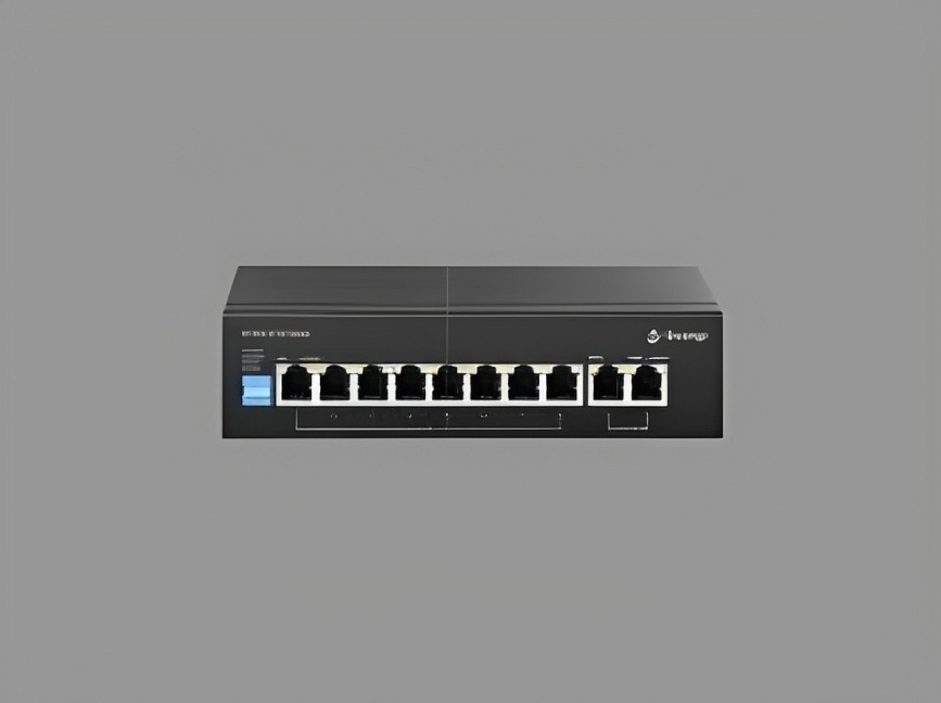 8+2 Port PoE Switches – S-8FE-2UE-LD-AI-VLAN